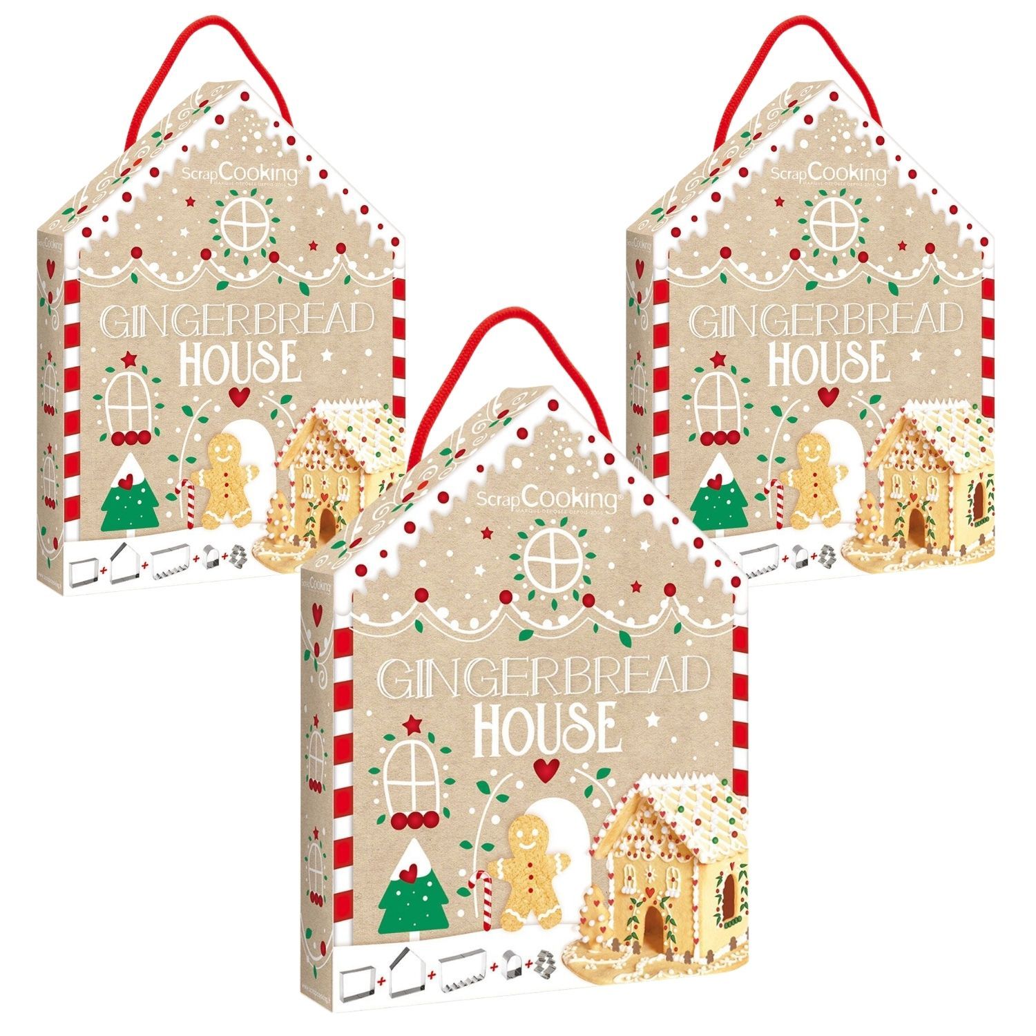 3 coffrets découpoirs maison en pain d