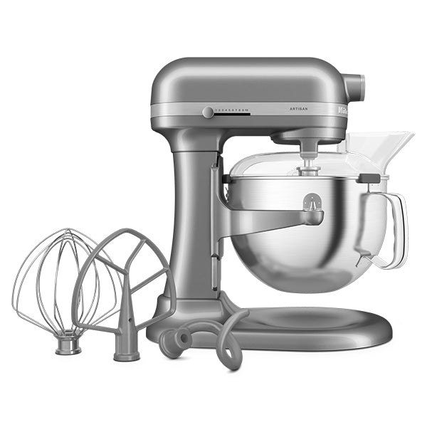 Robot pâtissier multifonction Artisan à bol relevable 5,6 L gris argent 5KSM60SPXECU Kitchenaid - Mathon - 1