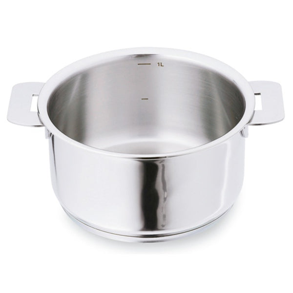 Casserole inox Casteline sans manche 14 cm Cristel - Mathon - 1