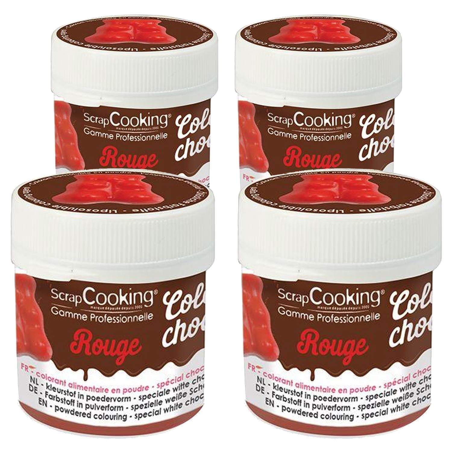 Colorant alimentaire liposoluble 20 g - rouge Scrapcooking - Mathon