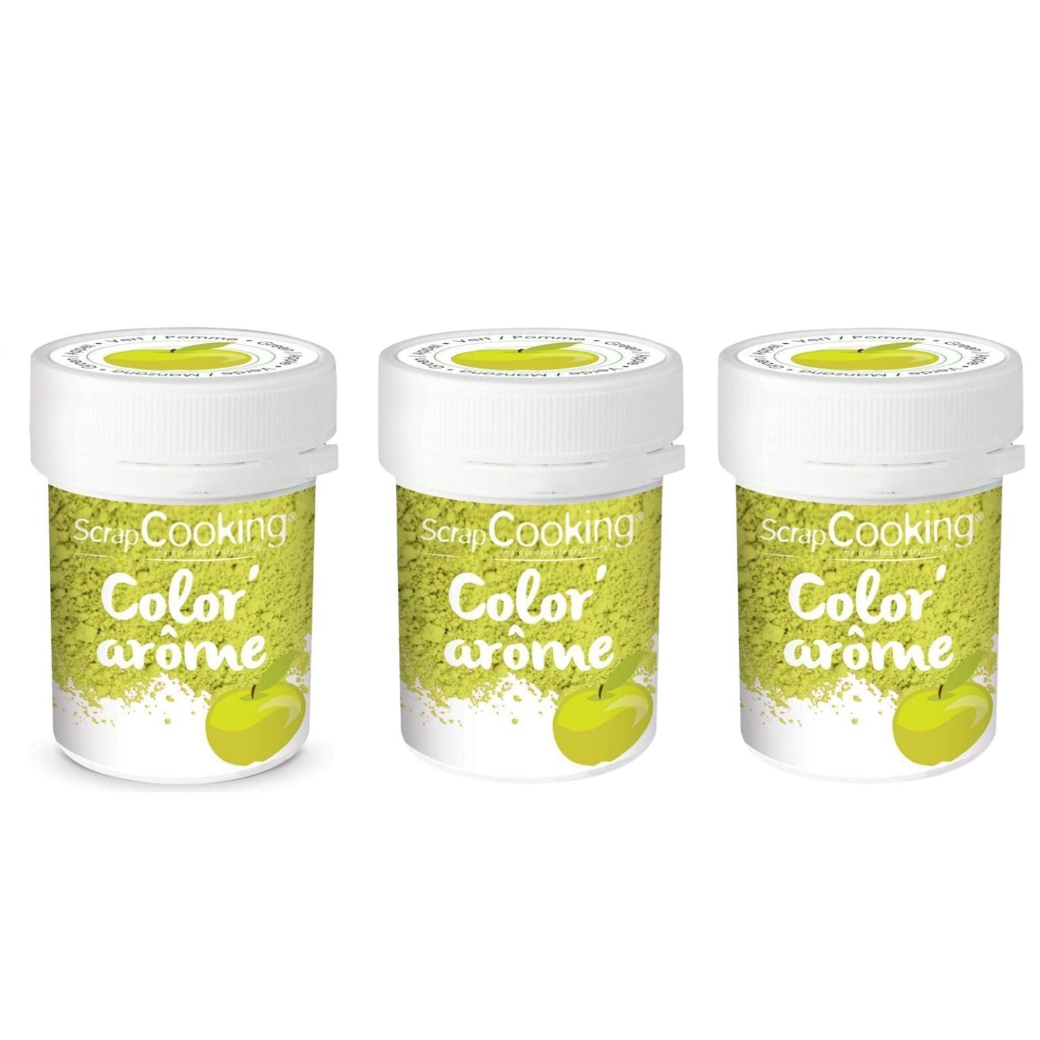 Colorant alimentaire vert arôme pomme 30 g Scrapcooking - Mathon
