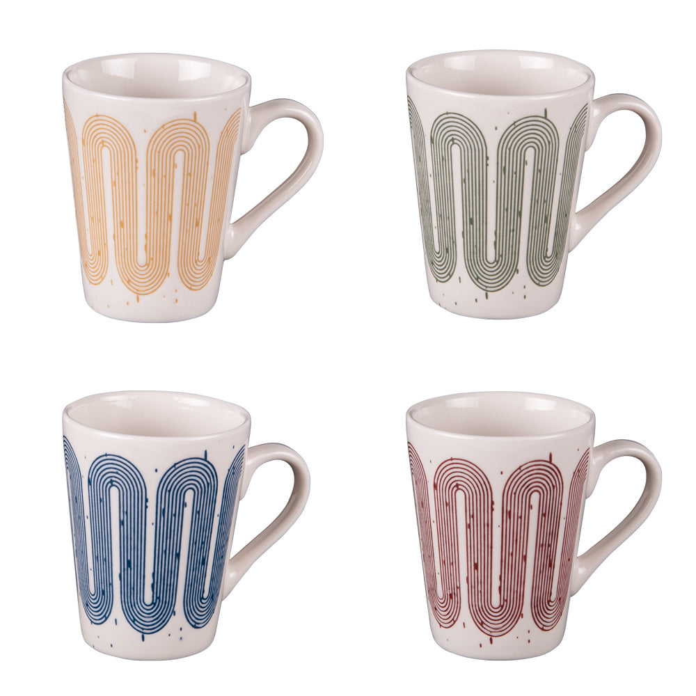 Coffret de 4 tasses14 cl Rio Table passion - Mathon - 1