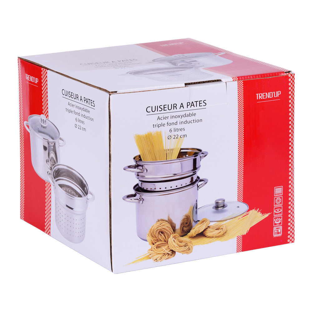 Cuiseur à pâtes inox 22 cm Trend