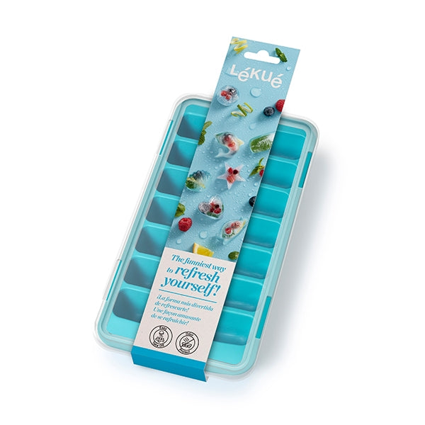 Bac à 14 glaçons avec couvercle Lékué - Mathon - 2