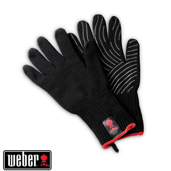 Gants special barbecue Premium taille S M thermorésistants noir Weber - Mathon - 4