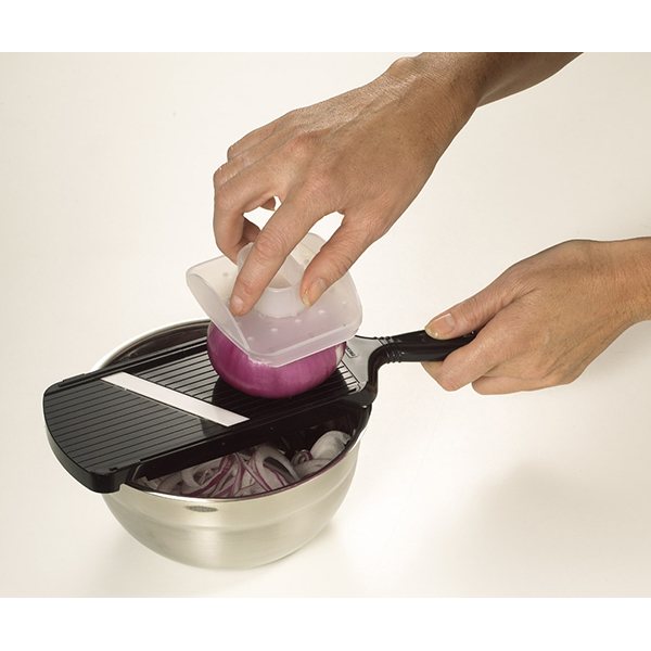 Mandoline réglable avec protège doigts noir Kyocera - Mathon - 1