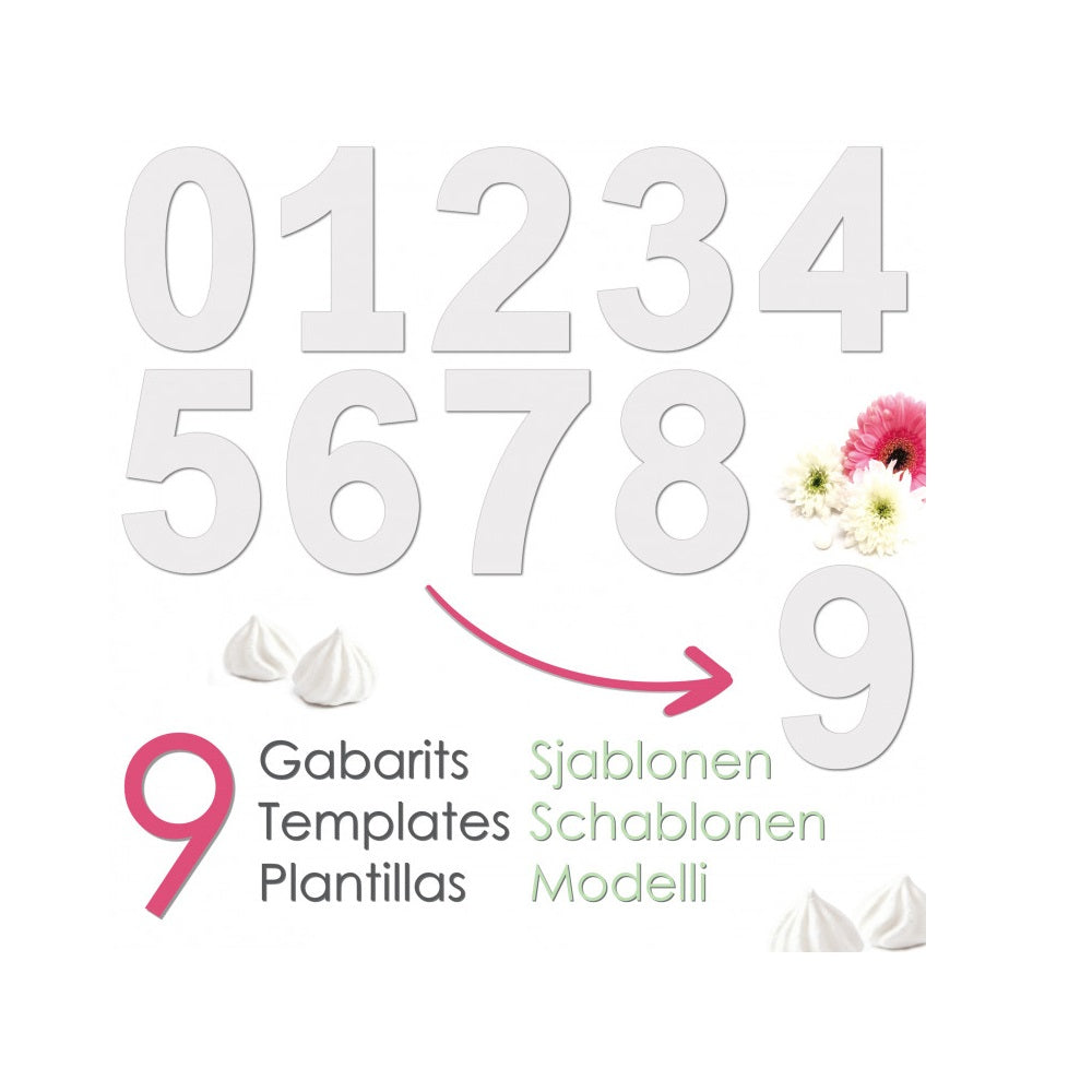 Kit Number cake - 9 chiffres Scrapcooking - Mathon - 2