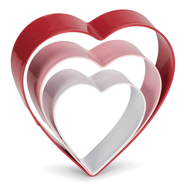 Set de 3 emporte pièce coeur inox Patisse - Mathon