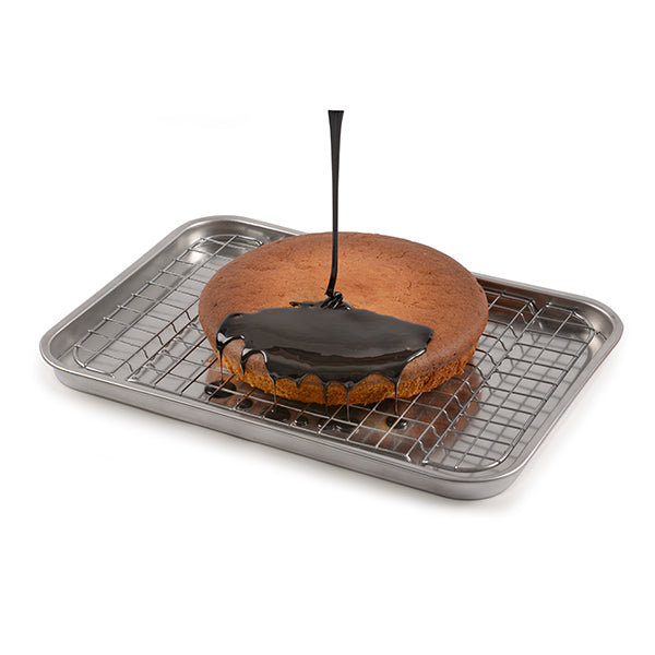 Plat à four bas 40x28 cm Steel Pan - Mathon - 3