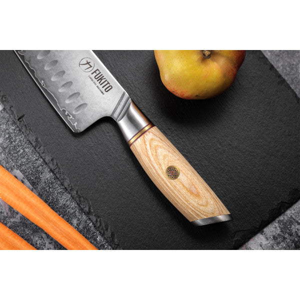 Couteau Fukito Pakka San Mai modèle Santoku 18cm Fukito - Mathon - 5