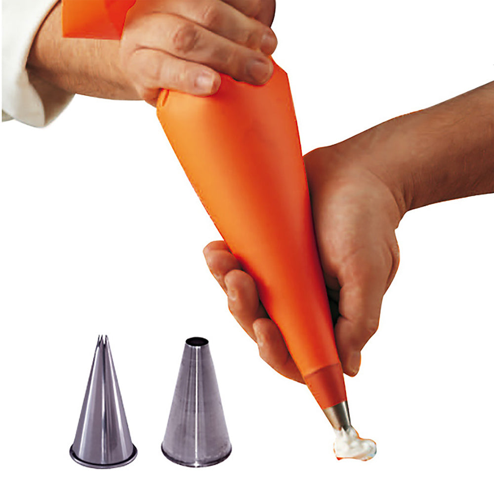Poche à pâtisserie en silicone et 2 douilles inox De Buyer - Mathon - 4