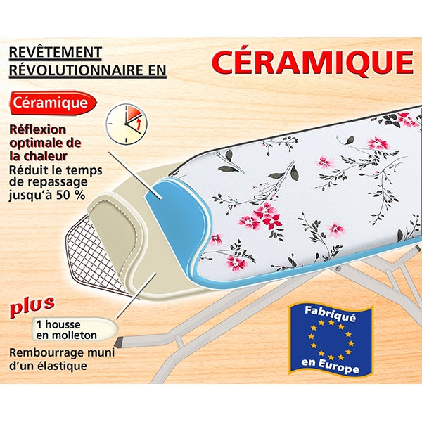 Housse repassage céramique Floral rouge Wenko by Maximex - Mathon - 5