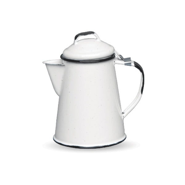 Cafetière expresso 3 4 personnes blanche Graniteware - Mathon - 1