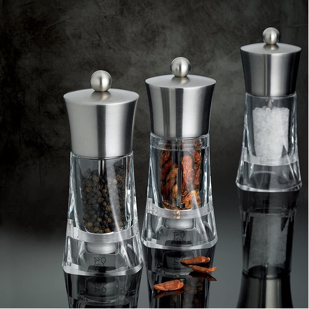 Moulin à Sel 14 cm acrylique et inox Ouessant Peugeot - Mathon - 2