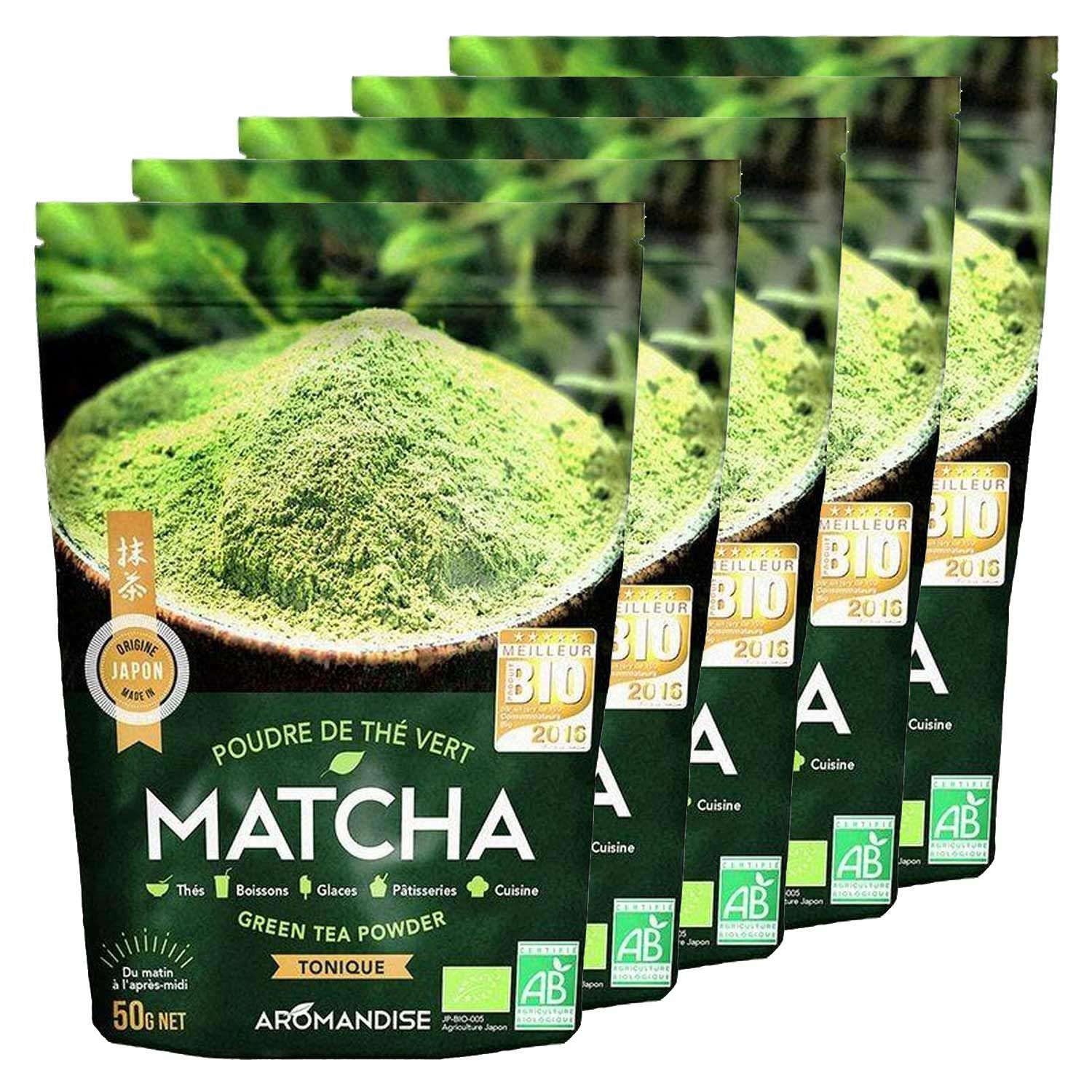 Thé vert bio Matcha en poudre 250 g Aromandise - Mathon