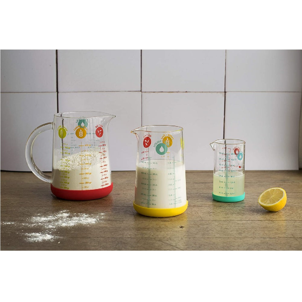 Pichet mesureur en verre et silicone 1 L Pebbly - Mathon - 3