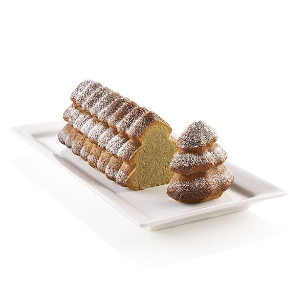 Moule 3D bûche sapin en silicone Silikomart - Mathon - 2