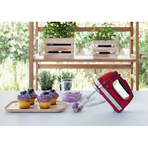 Batteur à main 9 vitesses empire 85 W 5KHM9212EER rouge Kitchenaid - Mathon - 2
