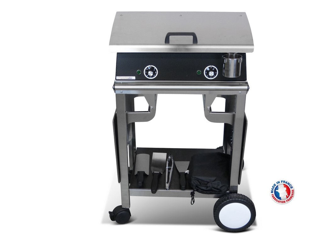 Pack plancha électrique  Lux 600 Carbon - Chariot Rivoli Planchaelec - Mathon - 3