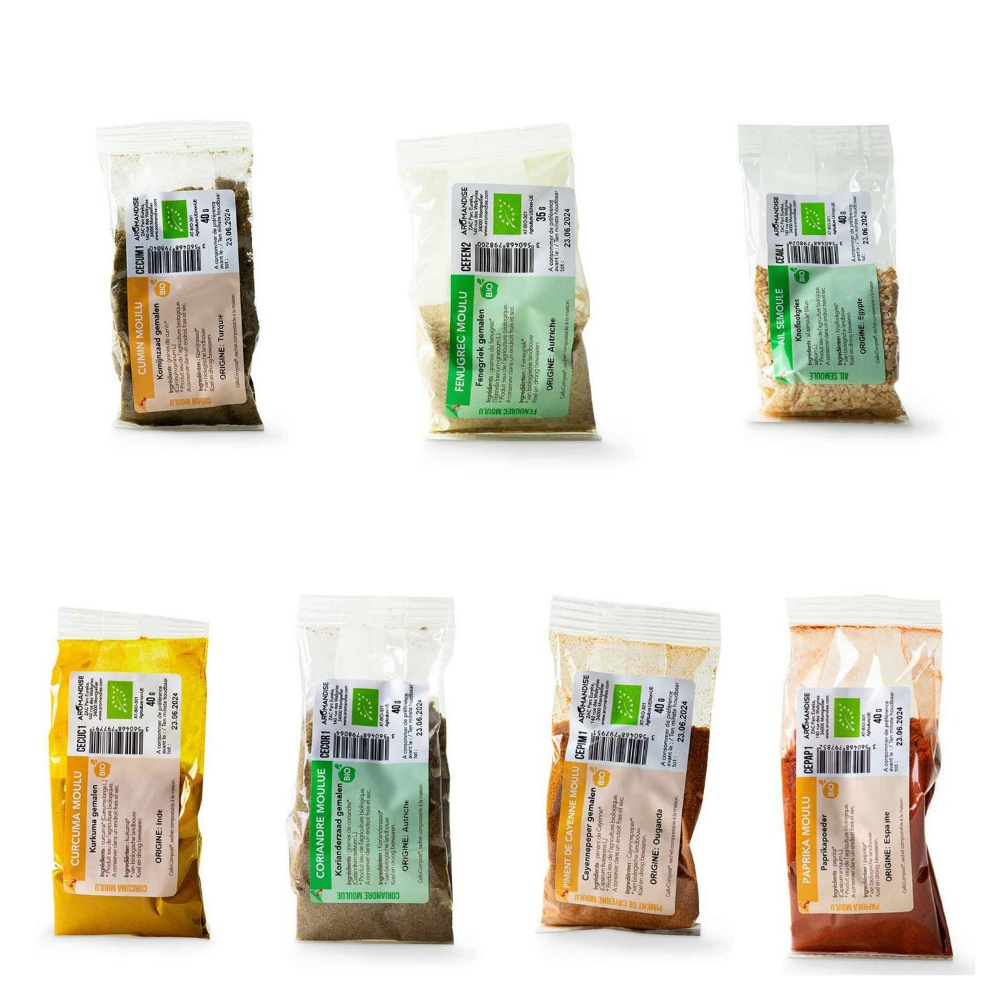 Mélange épices bio pour Colombo - cuisine antillaise Aromandise - Mathon