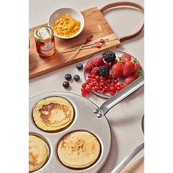 Poêle 3 blinis acier Minéral B 27 cm De Buyer - Mathon - 2