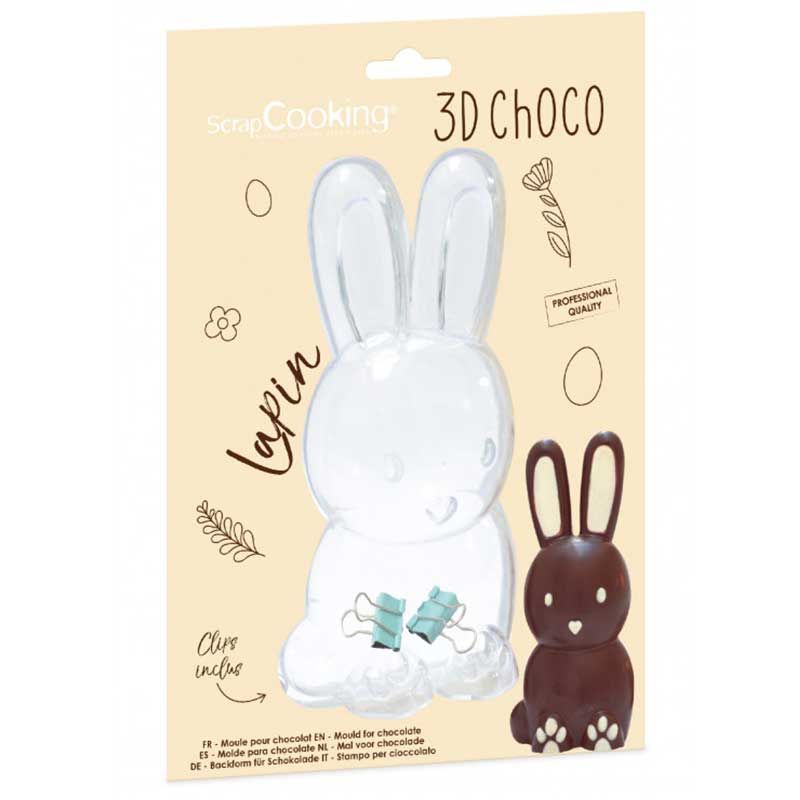 Moule à chocolat 3D Lapin Scrapcooking - Mathon
