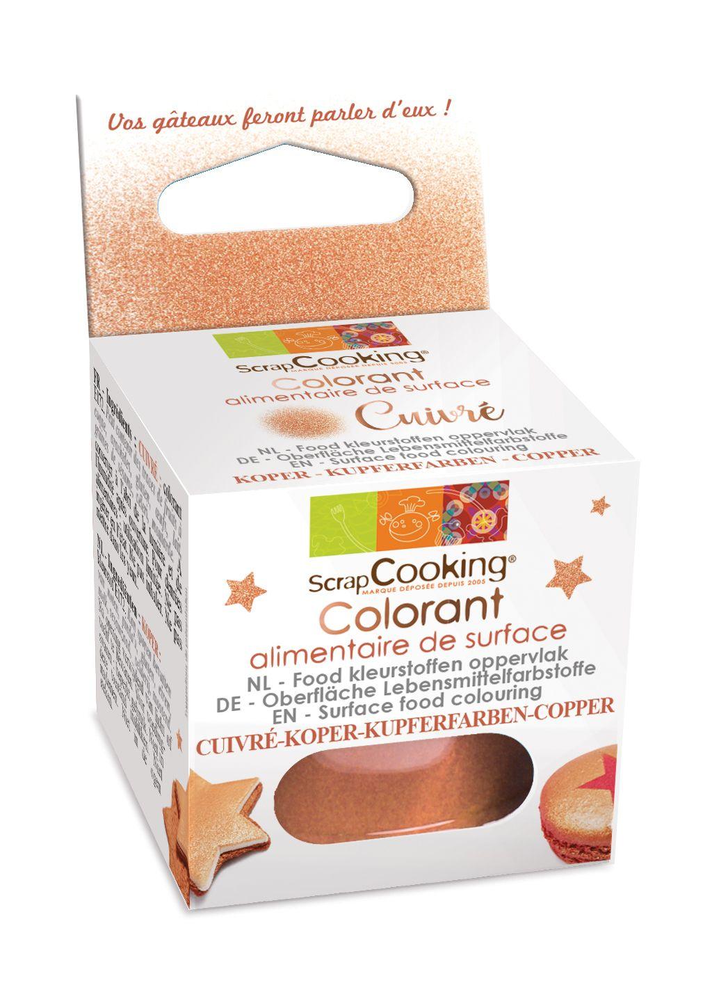 Colorant alimentaire de surface cuivré 5 g Scrapcooking - Mathon