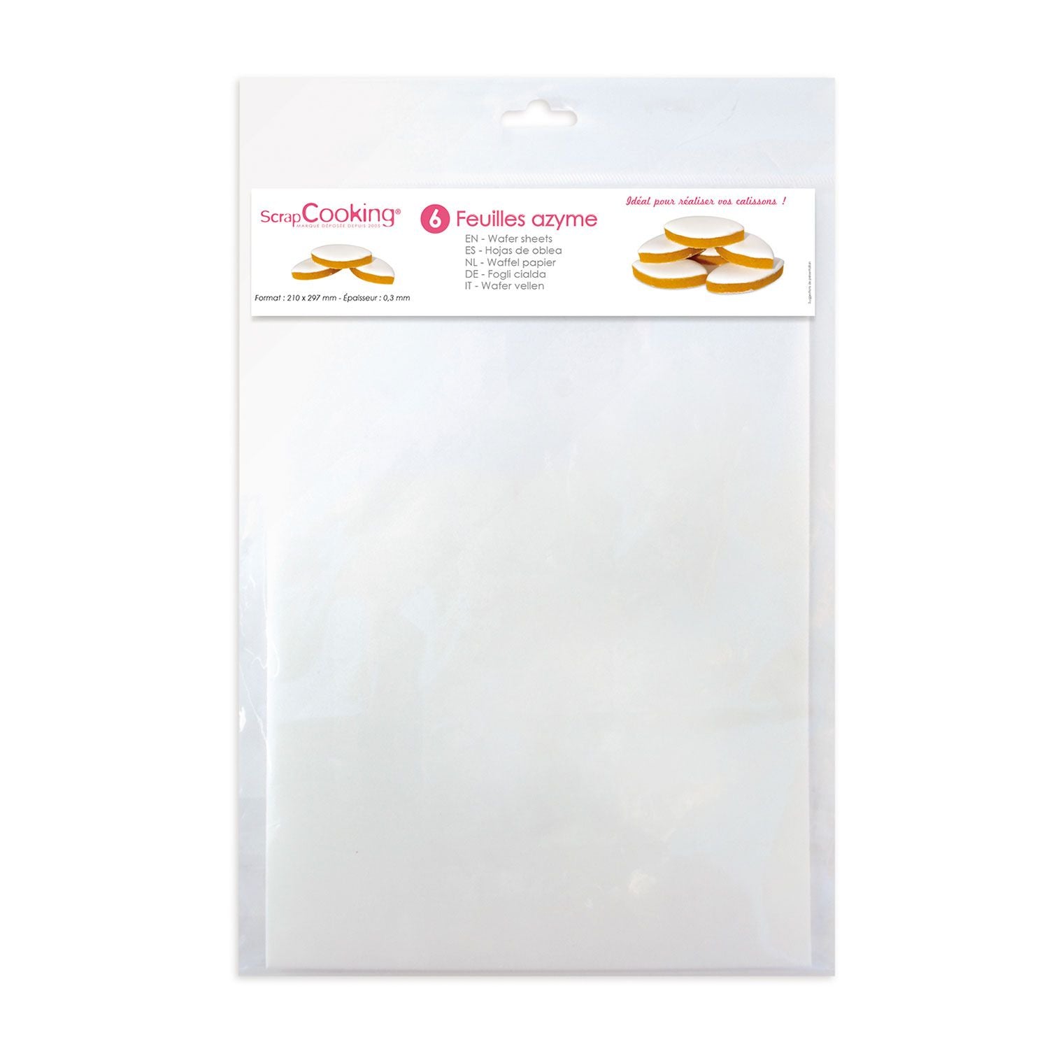 6 Feuilles Azyme pour pâtisserie Scrapcooking - Mathon