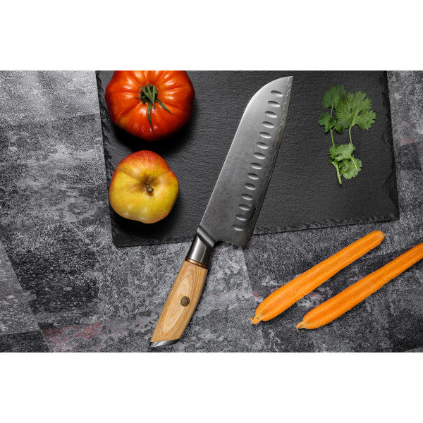 Couteau Fukito Pakka San Mai modèle Santoku 18cm Fukito - Mathon - 4