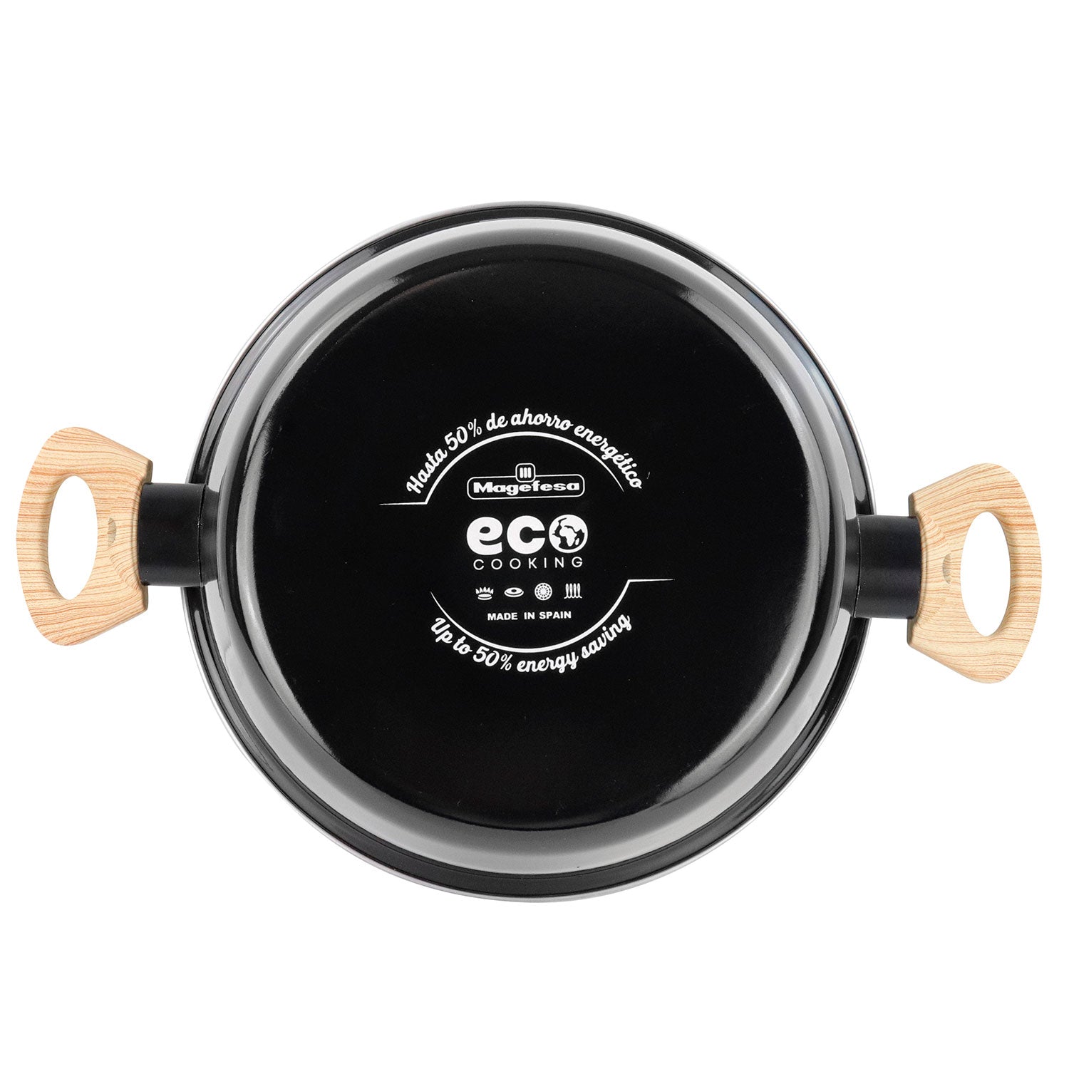 Batterie de Cuisine à Induction 6 Pièces Antiadhésif sans PFOA Design Moderne  Noir Orbe - Mathon - 7