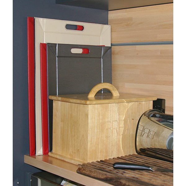 Plateau bicolore réversible noir et gris 45 cm FreeForm - Mathon - 4