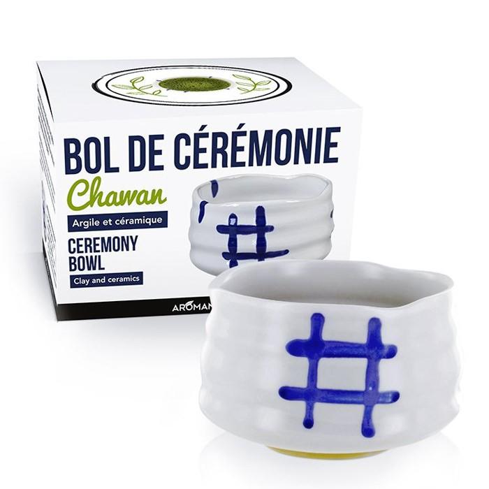 Bol de cérémonie japonais Chawan - Blanc Aromandise - Mathon