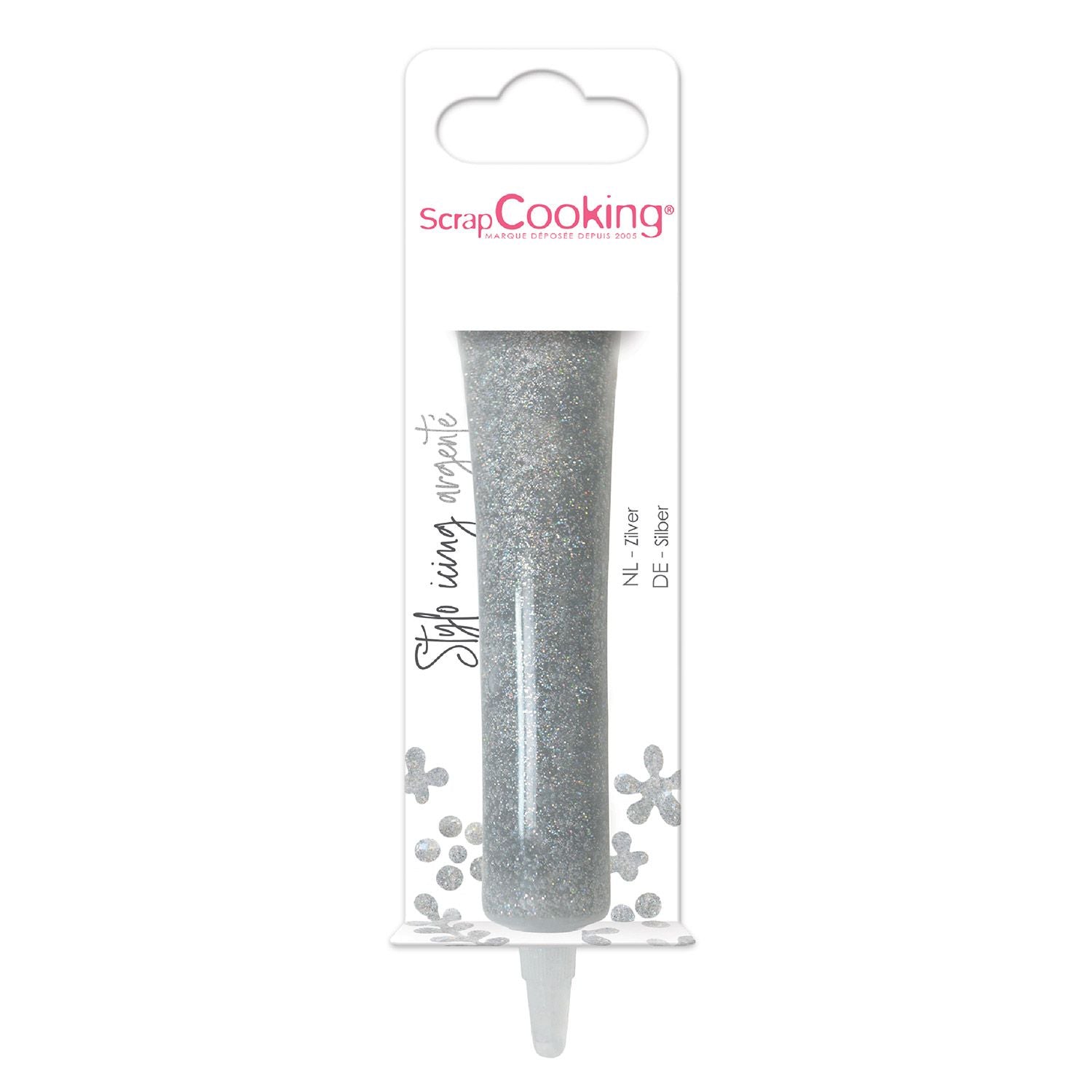 Stylo de glaçage argenté Scrapcooking - Mathon