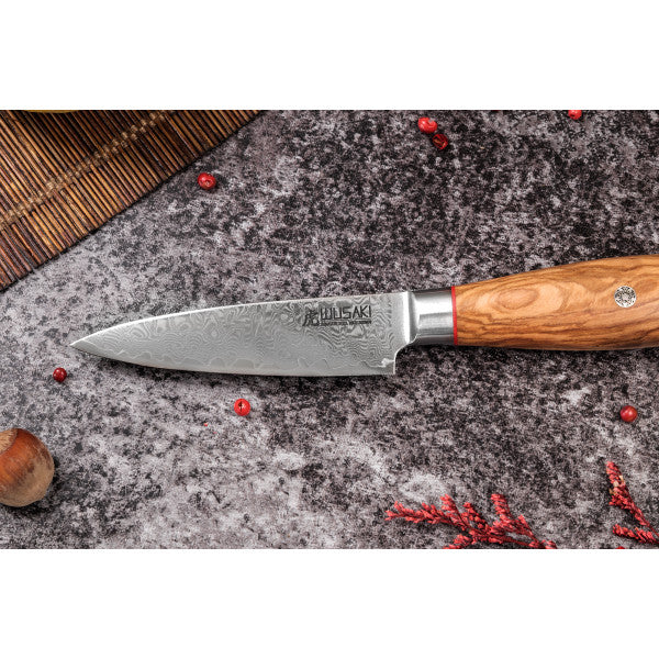 Coffret Wusaki 2 couteaux chef + office Fujiko manche olivier Wusaki - Mathon - 6