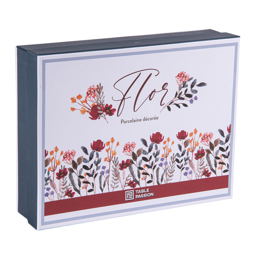 Coffret 6 gobelets et cuillères Flor Table passion - Mathon - 2