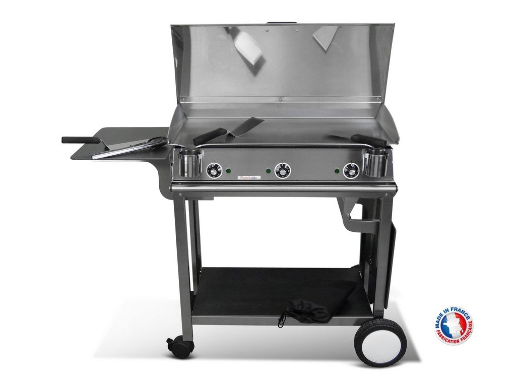Pack plancha électrique  Lux 830 Inox - Chariot Rivoli Planchaelec - Mathon - 2