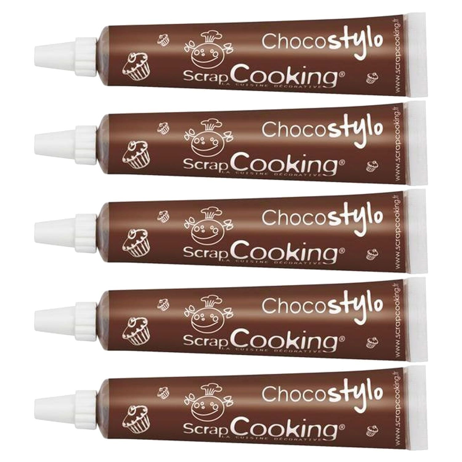 5 stylos chocolat Scrapcooking - Mathon