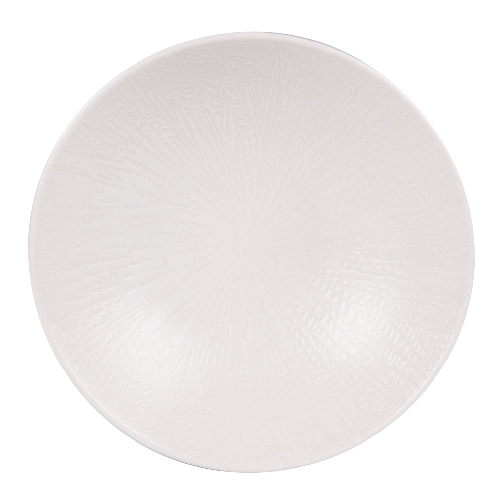 Assiette creuse Santal 19 cm blanc (lot de 6) Table passion - Mathon - 1