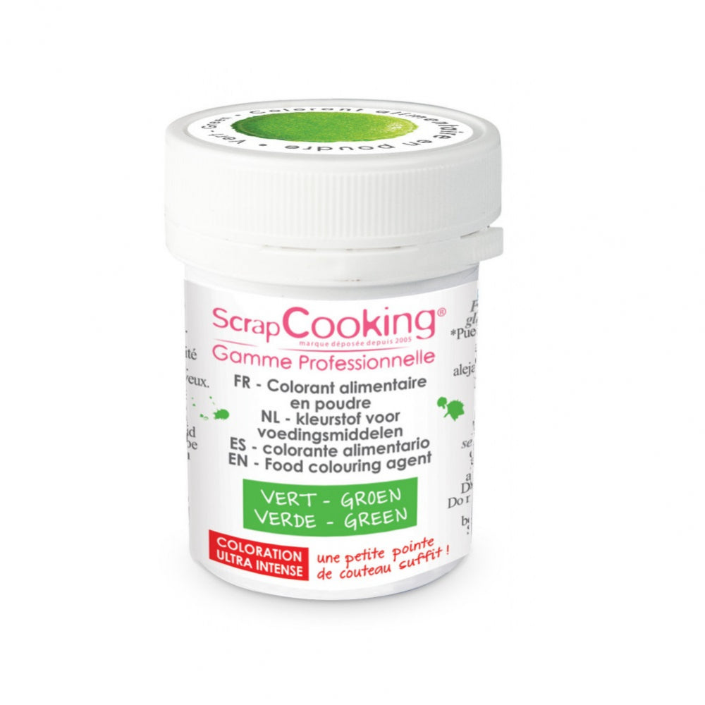 Colorant alimentaire en poudre vert Scrapcooking - Mathon