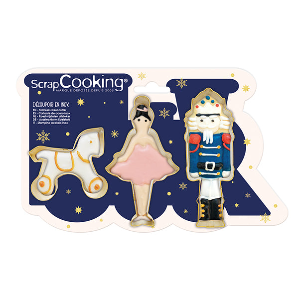 3 emporte-pièces Casse-Noisette Scrapcooking - Mathon - 2