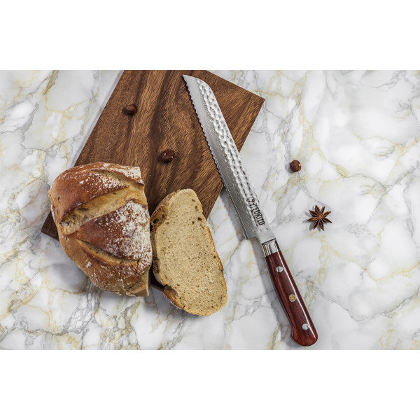 Couteau Fukito Rosewood Damas modèle pain 21cm Fukito - Mathon - 2