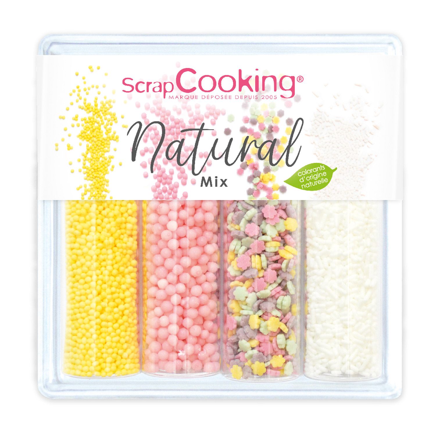 Mix de décors sucrés - teintes naturelles Scrapcooking - Mathon