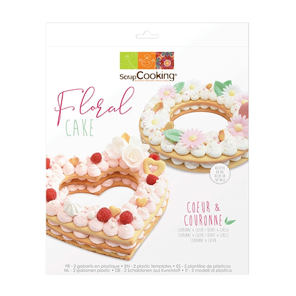 Kit Floral cake - Cœur et Couronne Scrapcooking - Mathon - 2