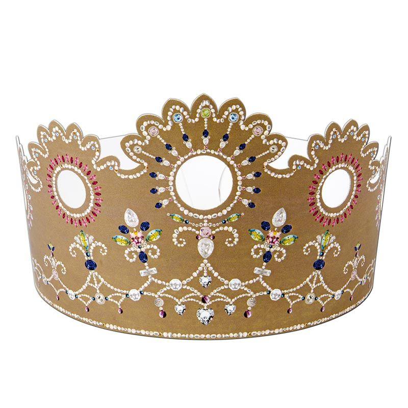 2 couronnes en carton pour galette des rois - Cristal Chevalier diffusion - Mathon