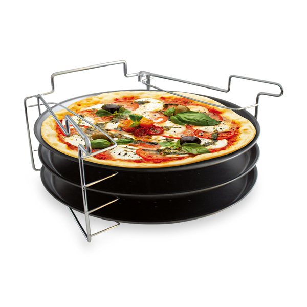 3 plaques à pizza avec support Baumalu - Mathon - 2