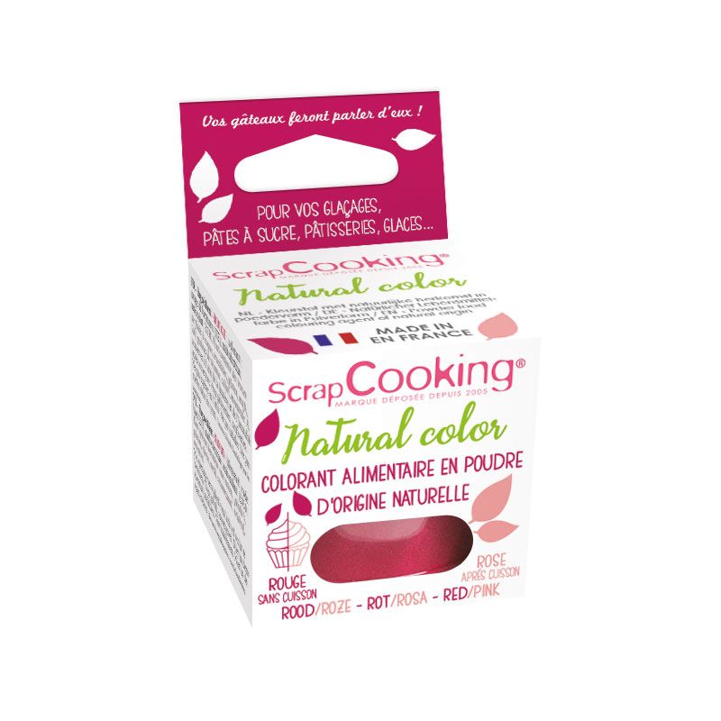 Colorant alimentaire naturel Rouge-rose Scrapcooking - Mathon