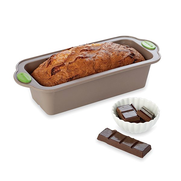 Rigiflex Moule à cake silicone structure acier 24 cm Mathon - Mathon - 1