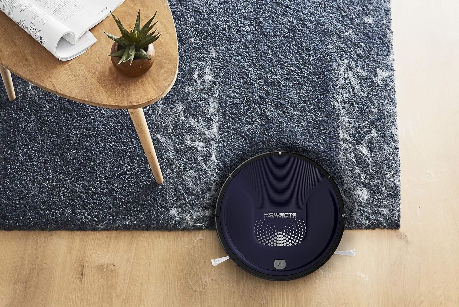 Aspirateur robot autonome Explorer Serie 20 bleu noir Rowenta - Mathon