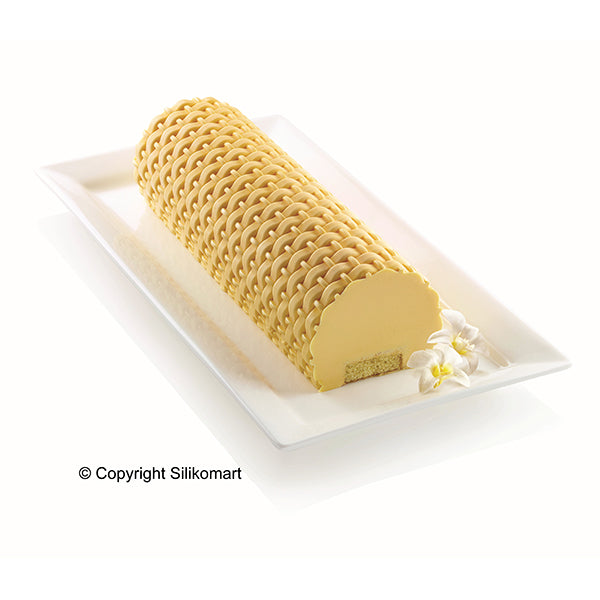 Tapis décors pour bûche silicone Tresse Magic Buche Silikomart - Mathon - 2