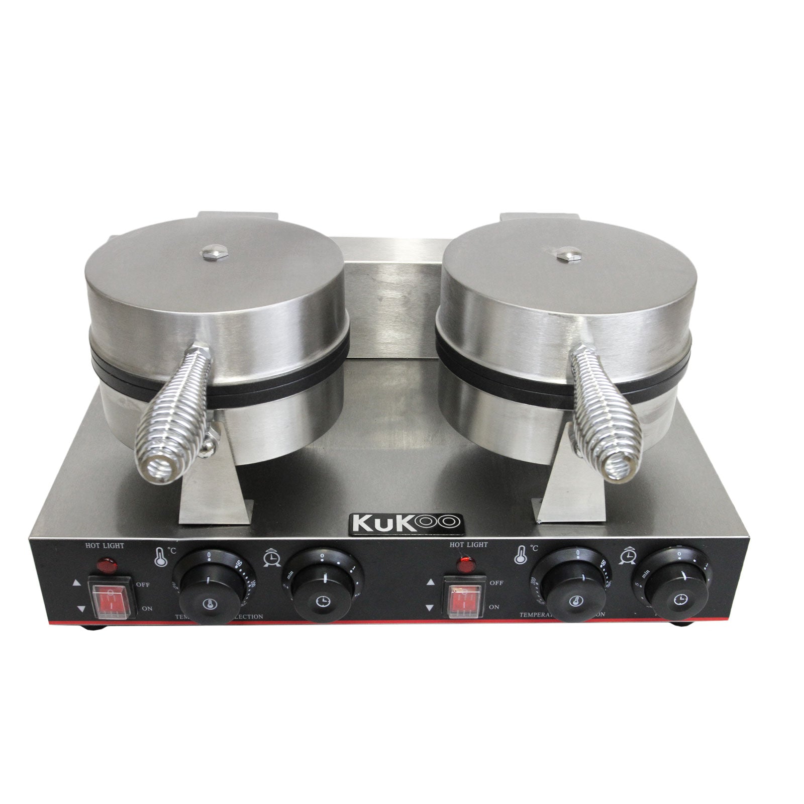 Gaufrier Electrique Professionnel Double Moules Plaque de Cuison en Téflon et Aluminium Kukoo - Mathon - 4